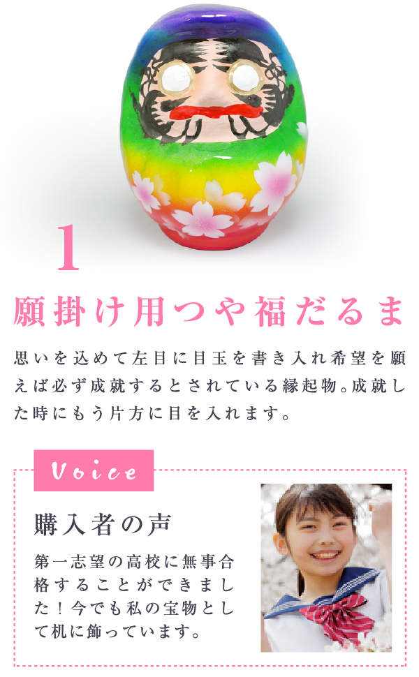 願掛け用つや福だるま