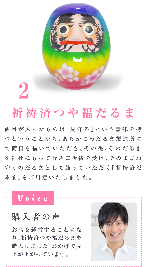 祈祷済つや福だるま